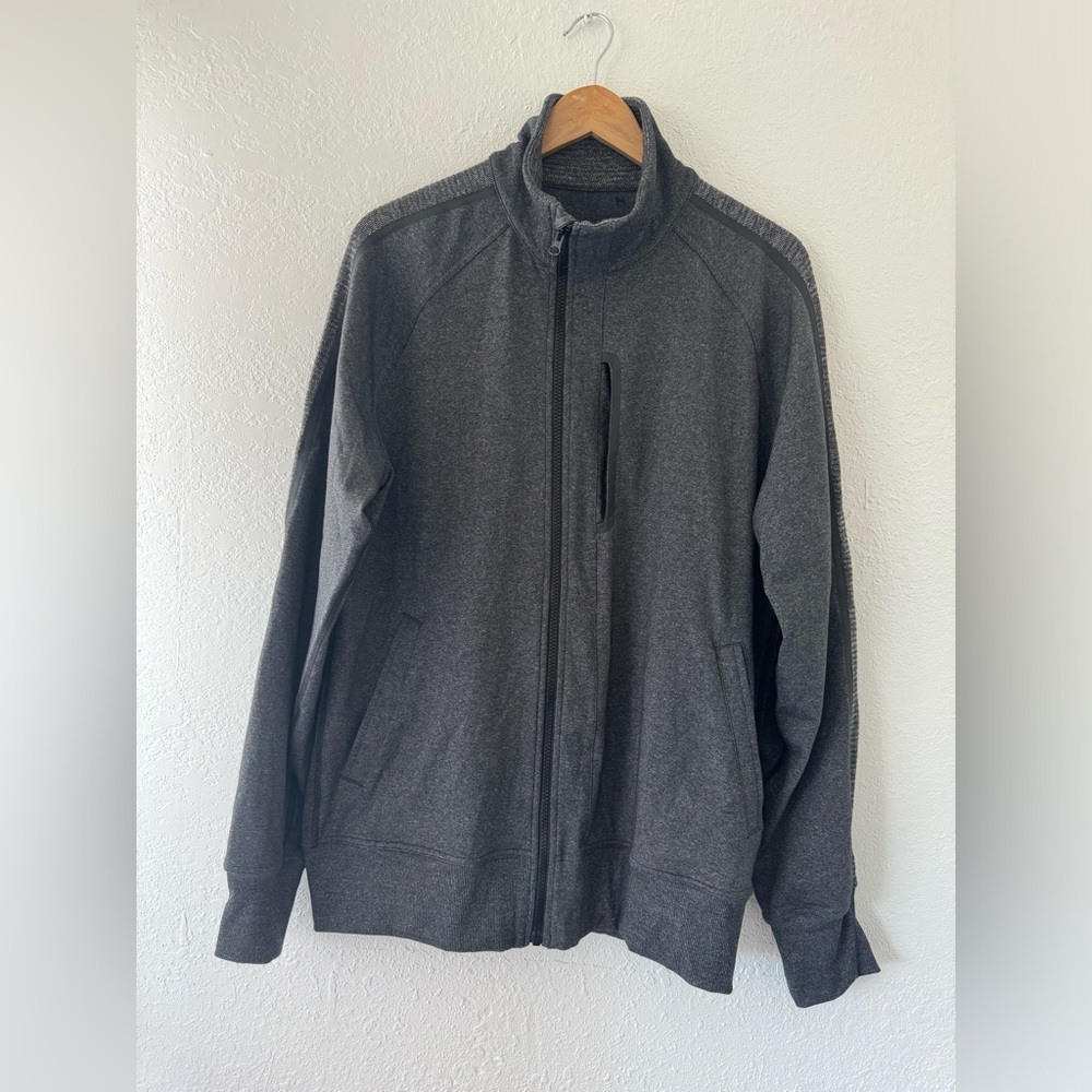 LuluLemon Athletica Full Zip Sweatshirt, Size Large, Dark Gray